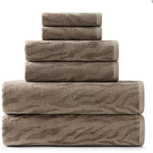 Fieldcrest Zebra Textured Bath Towel Color Linen - JCPenney