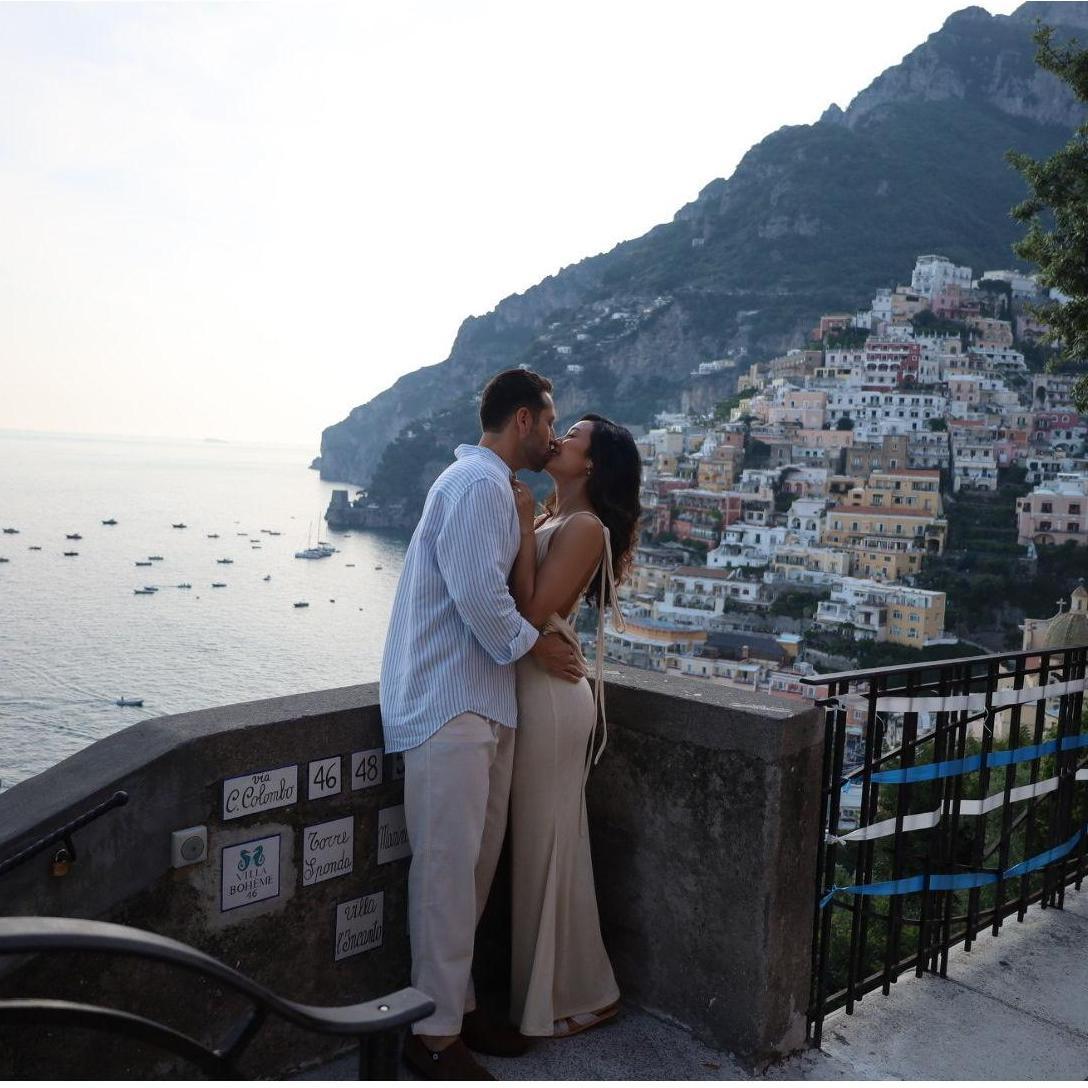 The proposal in Positano, Italy. May 25, 2023