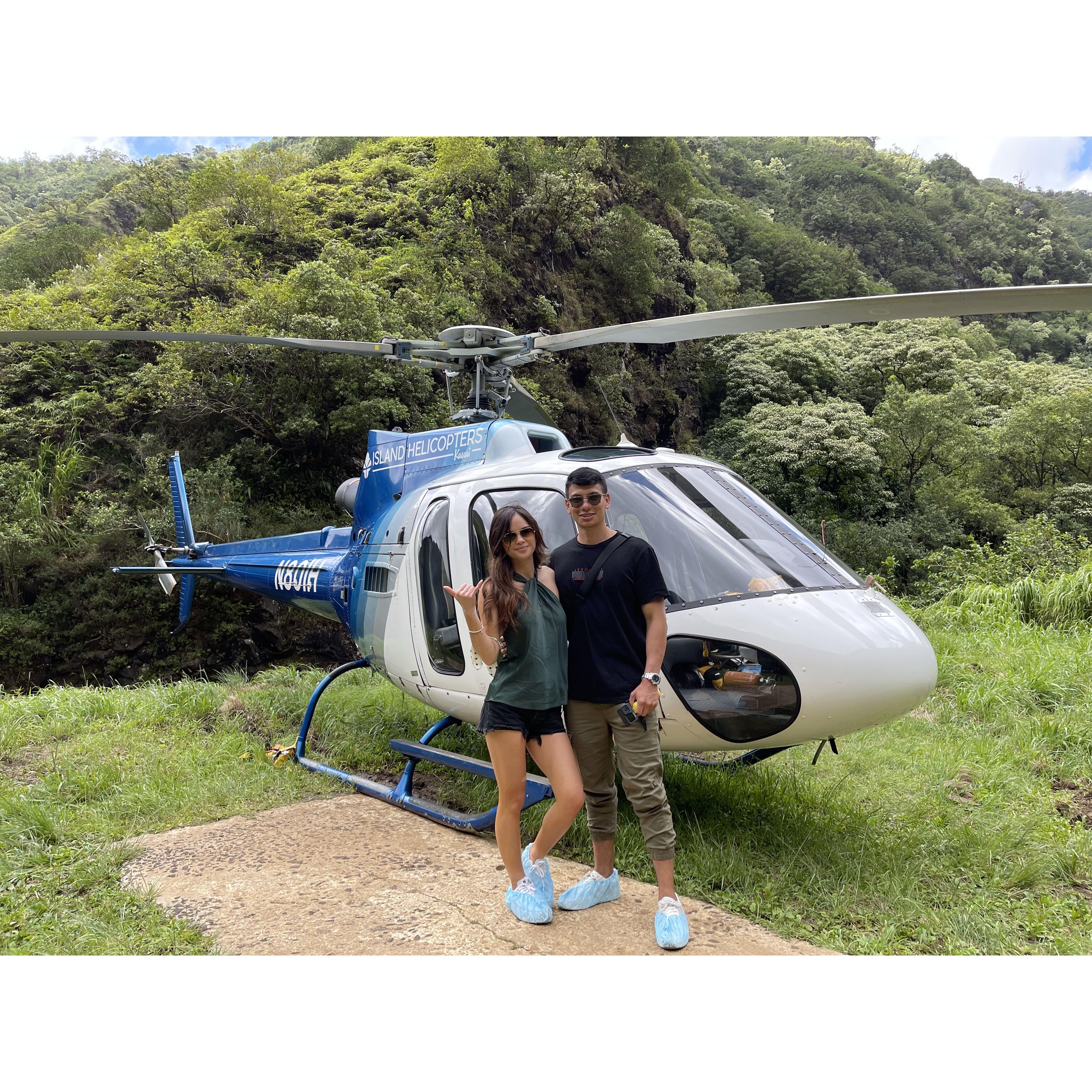 Helicopter tour!