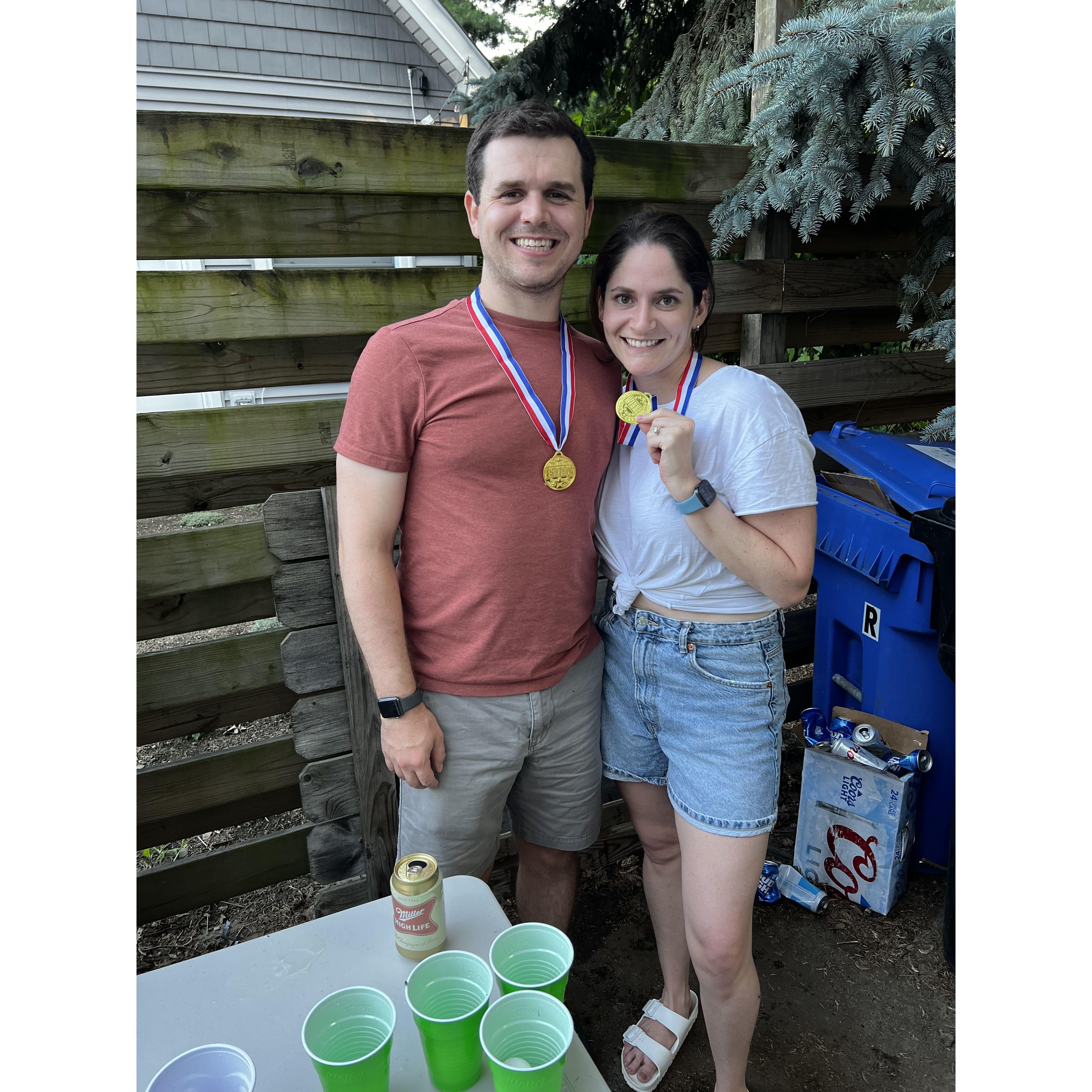 We won the beer olympics duh