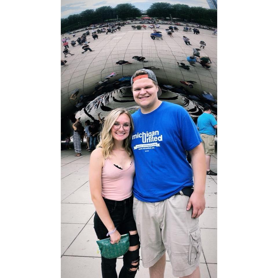 First trip to Chicago! Went to see a comedy show right after this and it was such a special trip