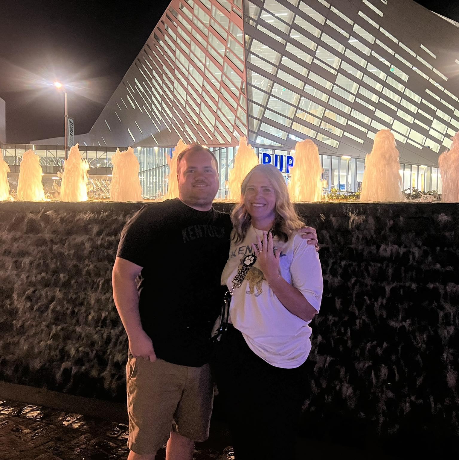 We got engaged right after Big Blue Madness!