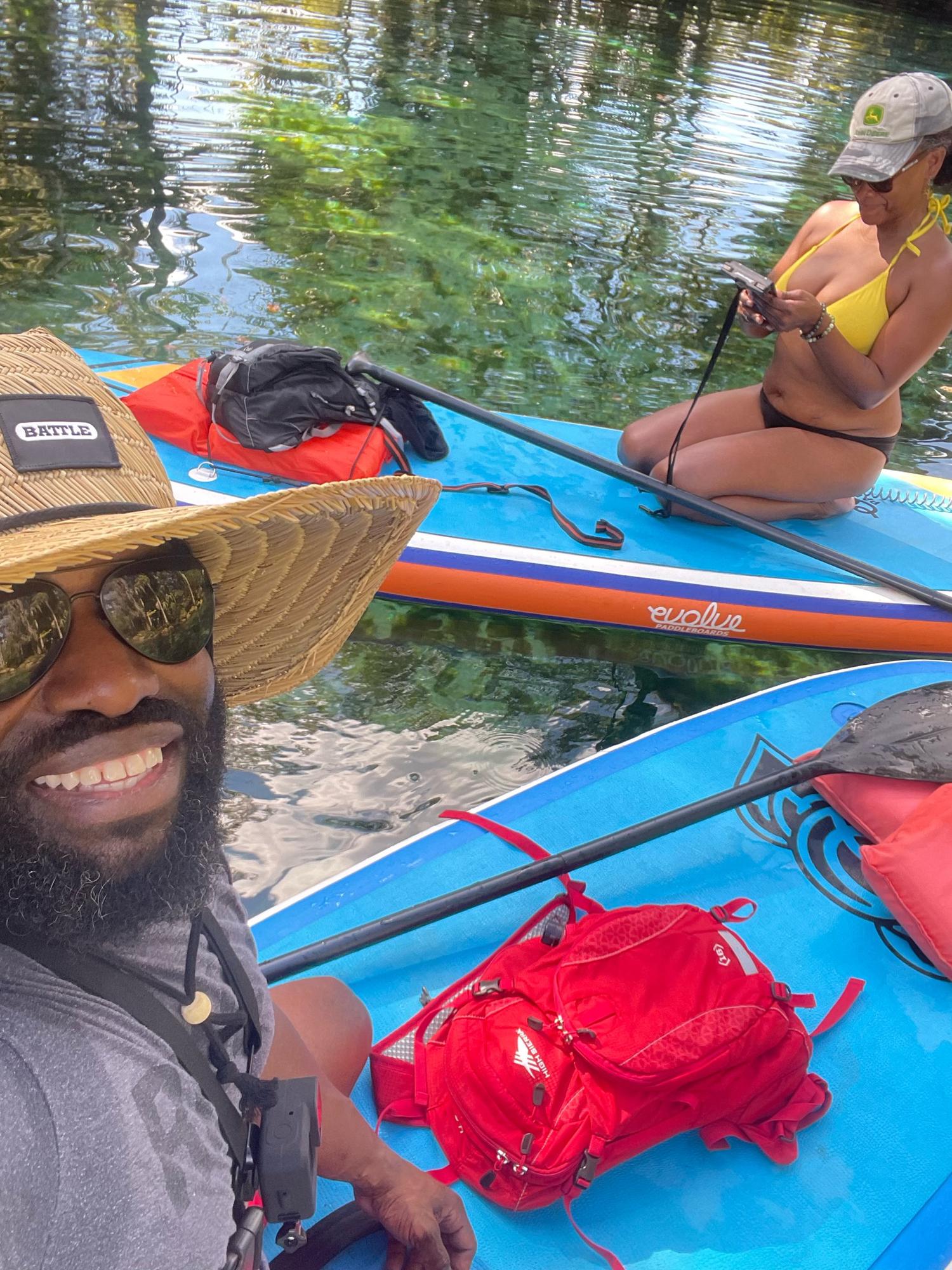 Playing in the Florida Springs. This was the Three Sisters spring head