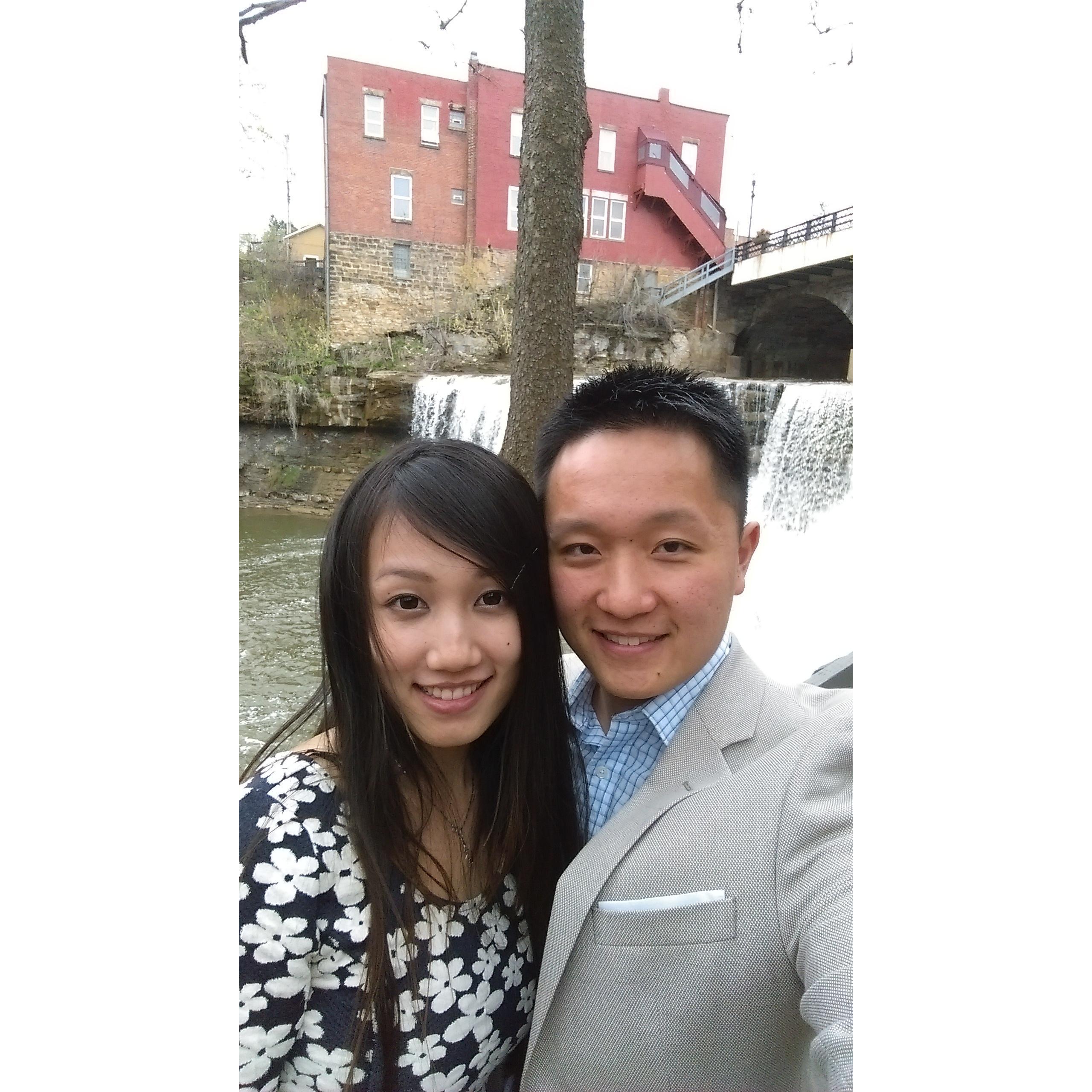Hanging around Chagrin Falls