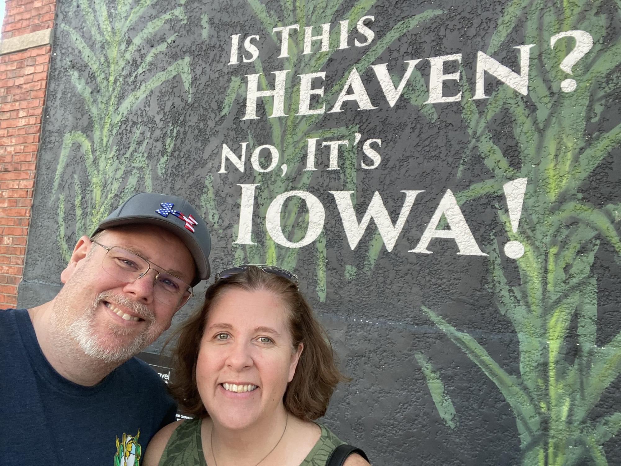Back home in Iowa for a wedding