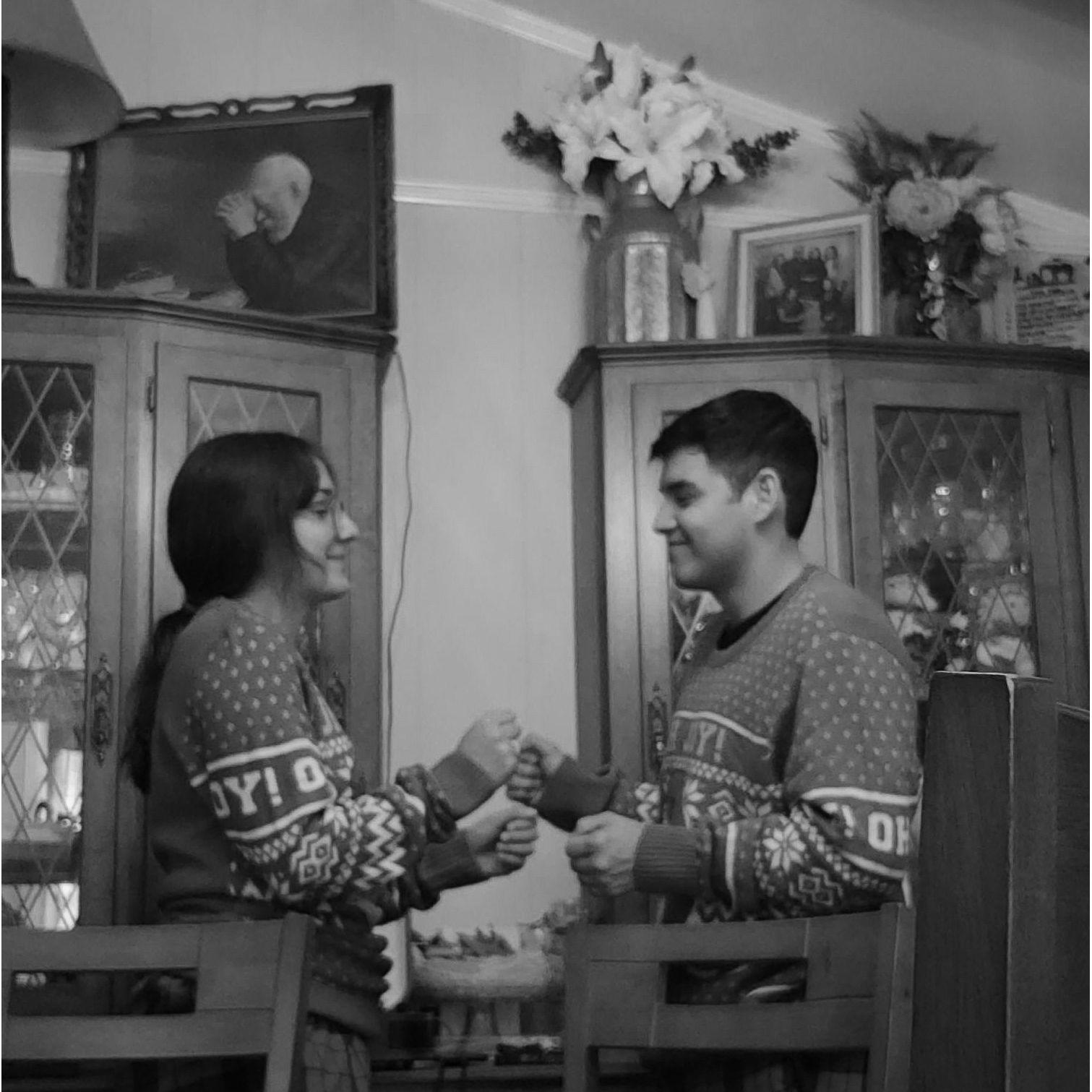 Us dancing during our first Thanksgiving together :) This is also the day Omar surprised Chloe with the trip to New York City!
