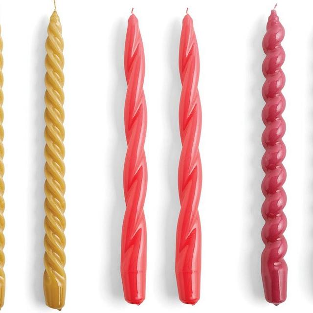 HAY Candle - LONG - MUSTARD/RASPBERRY/DARK PUNCH