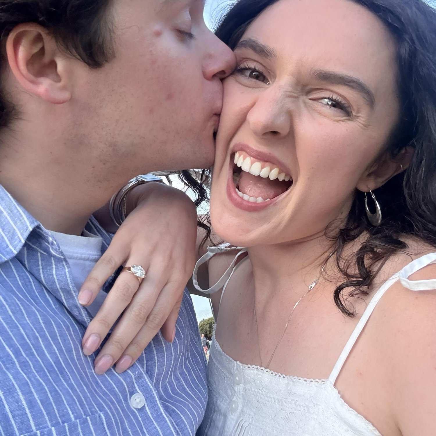 Right after she said yes!