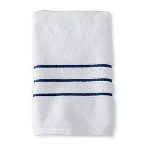 Hand Towel White and Kettle Blue Stripe - Fieldcrest™