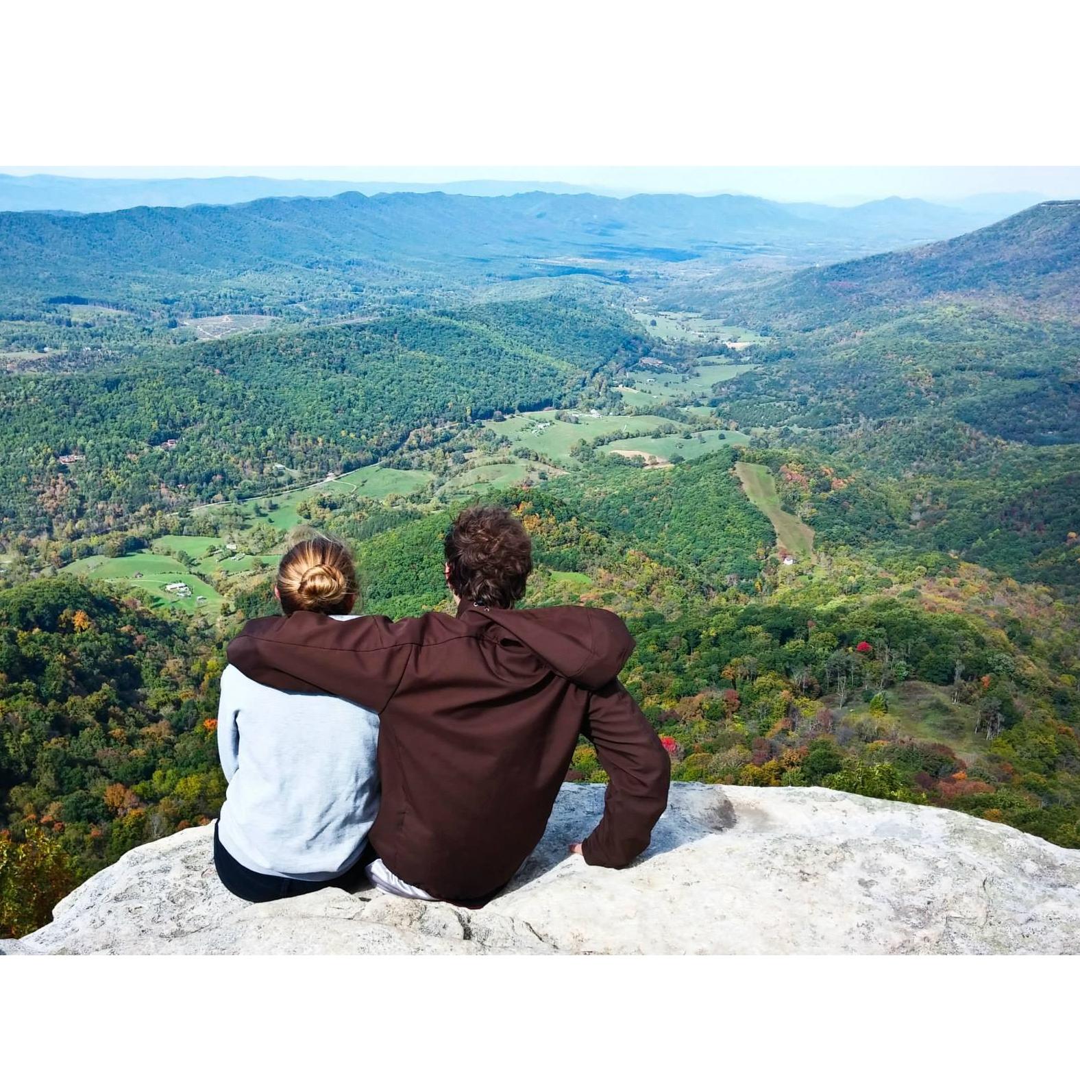 McAfee's Knob in the Blue Ridge Mountains VA 2014 around the time we started dating