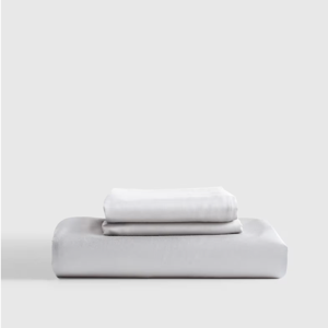 Bamboo Fitted Sheet Set in Light Grey