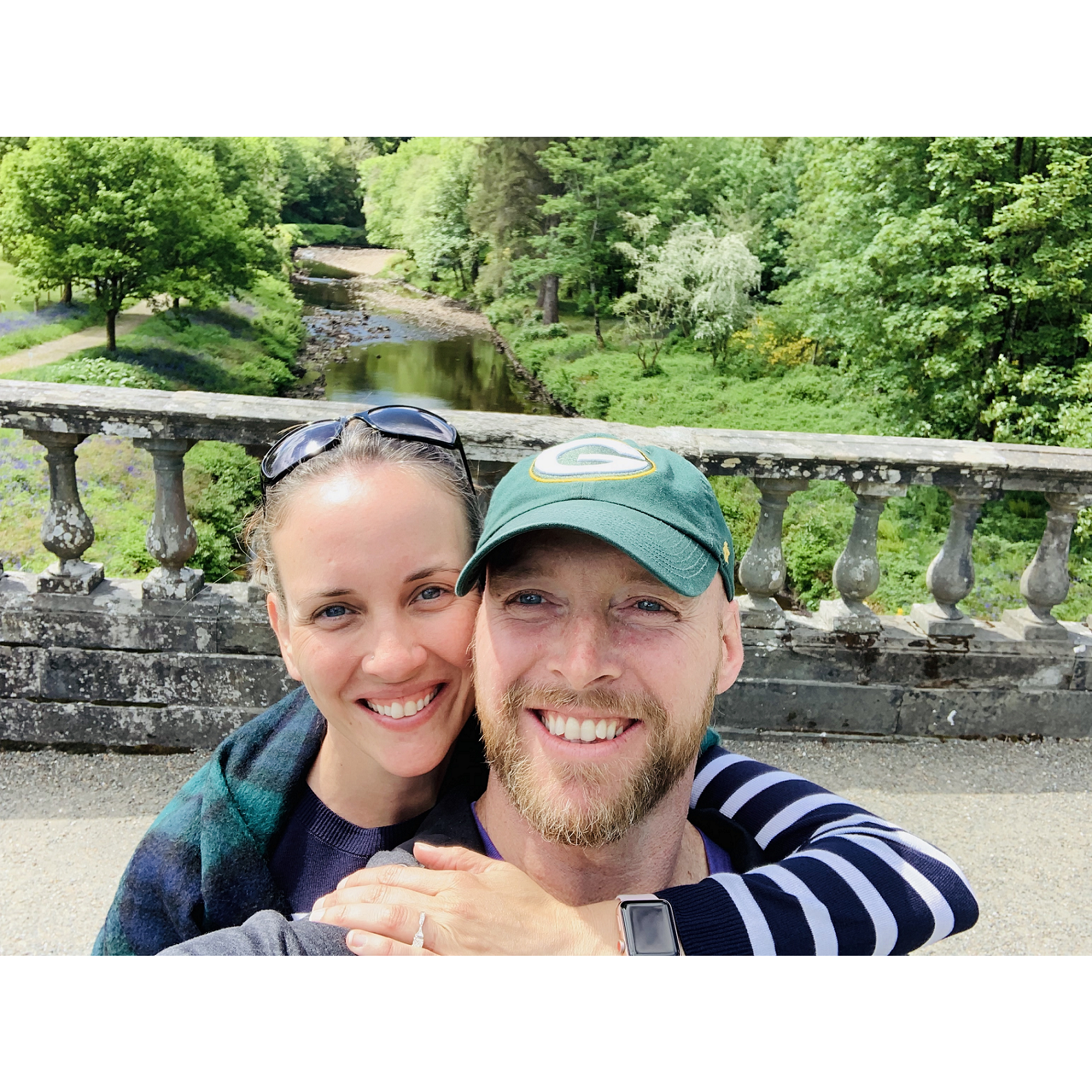 Engaged!  At the Campbell Clan castle - Inveraray, Scotland - 2019
