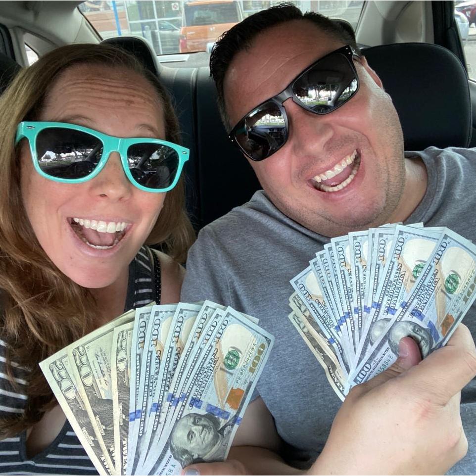 Hitting it big at the casino!!!