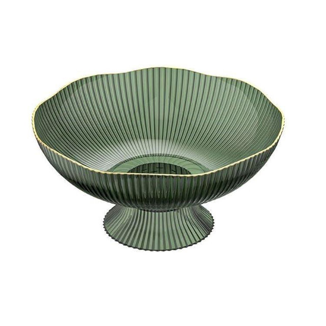 MENGBEILA Home Drain Fruit Tray, Living Room Coffee Table, Candy and Snack Placement Tray, Fruit Basket, Fruit Basin (green)