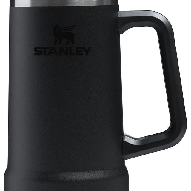 Stanley Stay-Chill Beer Stein 24 oz | Heavy Duty Big Grip Handle | Beer Tumbler Drink Cup, Holds 2 Cans | Insulated Stainless Steel Party Mug | BPA-Free