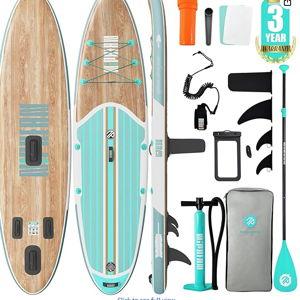 Niphean Inflatable Stand Up Paddle Board with SUP Accessories, Anti-Slip EVA Deck, 10’6’’ Inflatable Paddle Boards for Adults & Youth of All Skill Levels
