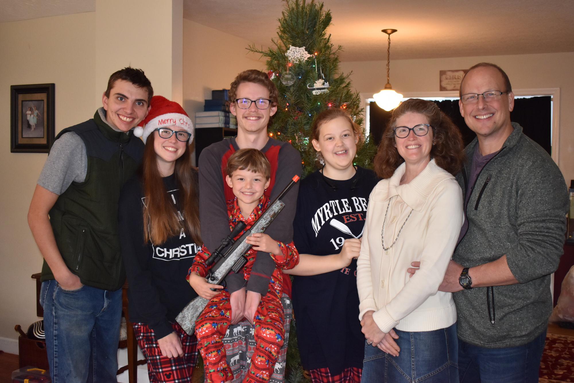 Christmas 2020 with Sarah Grace's family.