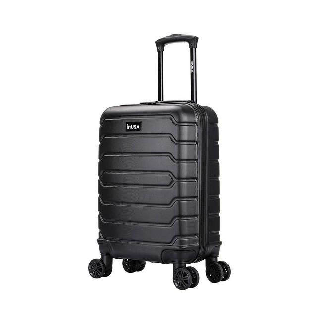 InUSA Trend 20" Lightweight Hardside Carry On Spinner Suitcase - Black