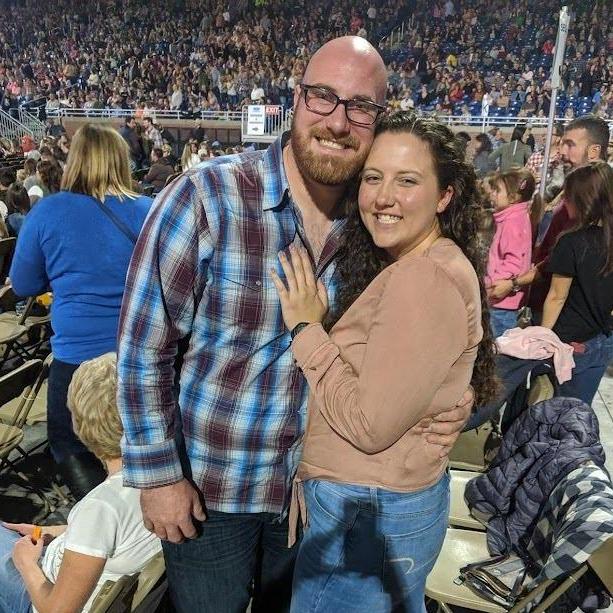 Our first concert together! A birthday gift for Bill