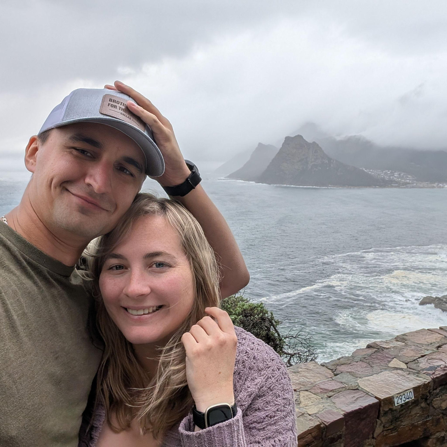 Battling the wind on the side of the mountain in Capetown (2025)