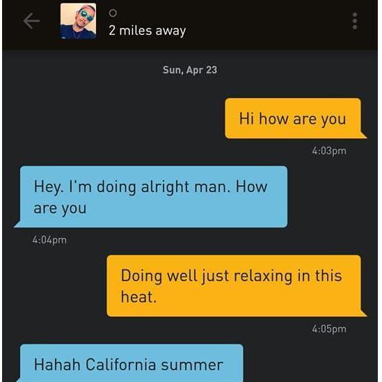 First contact and grindr-versery