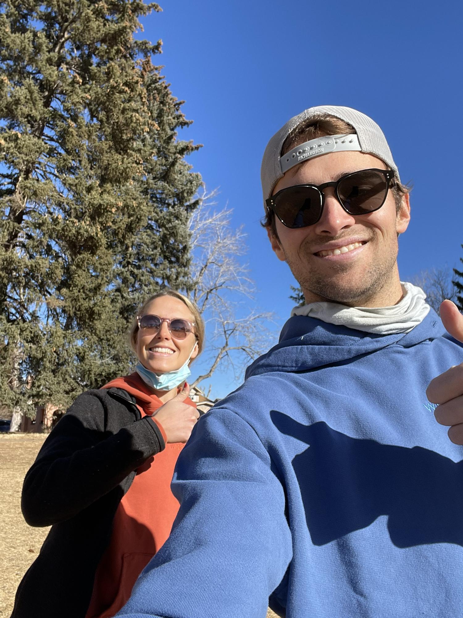 Our COVID Christmas walk this last year!