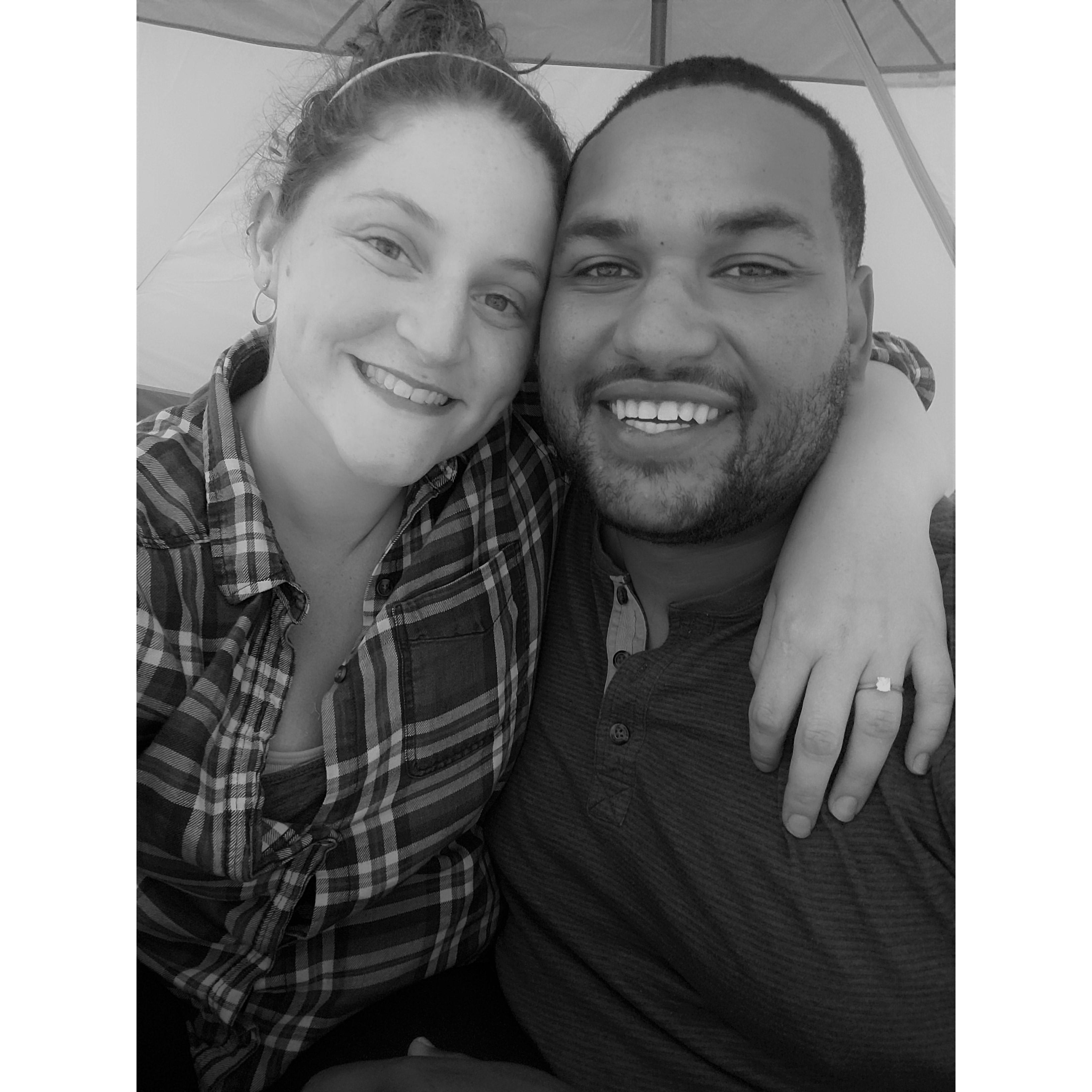 Right after he proposed!