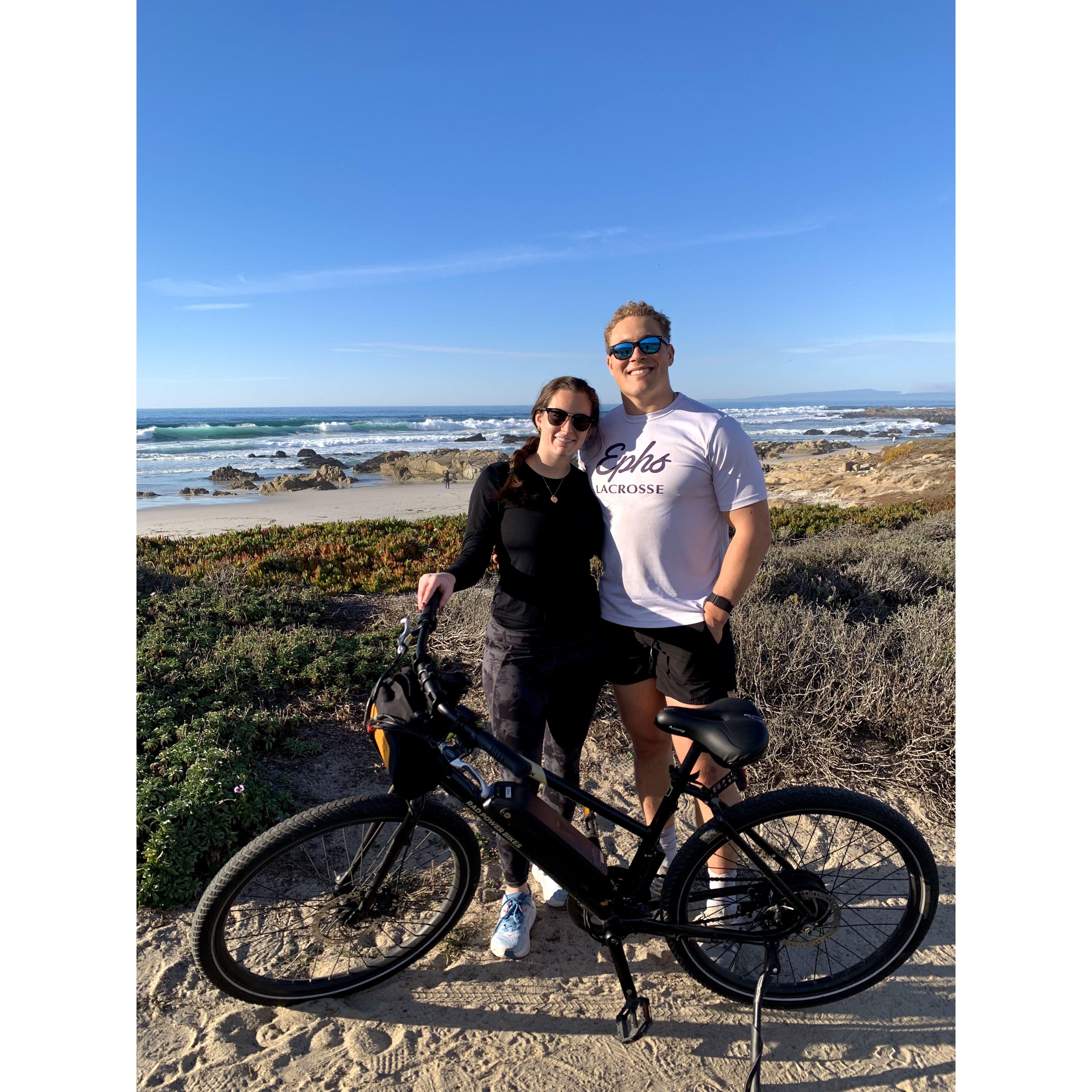 Biking the 17 Mile Drive in Monterey