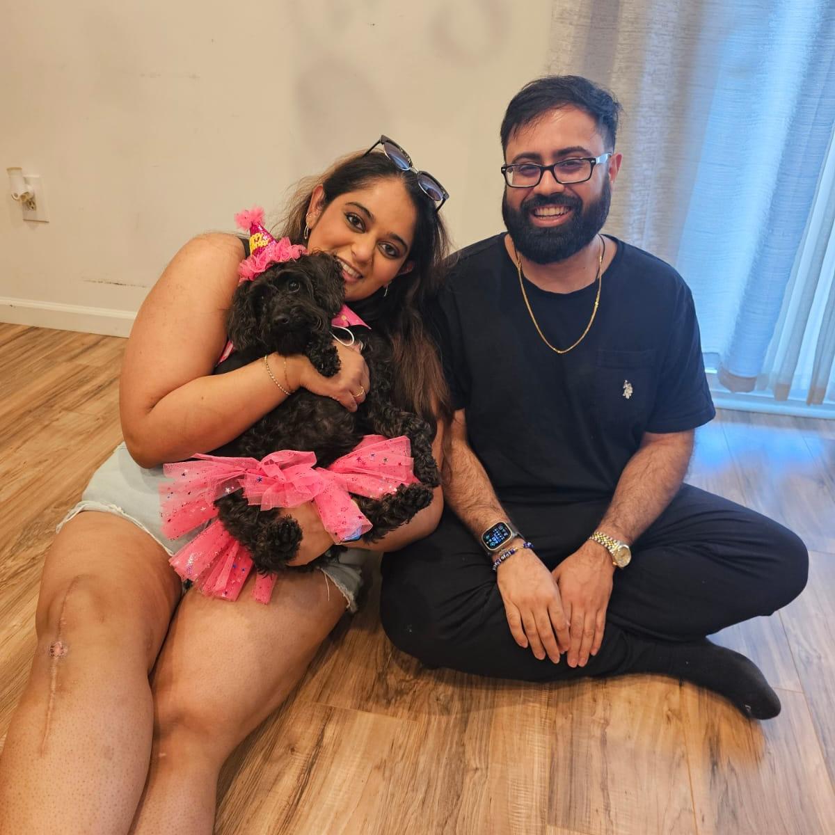 celebrating chanel's first birthday together