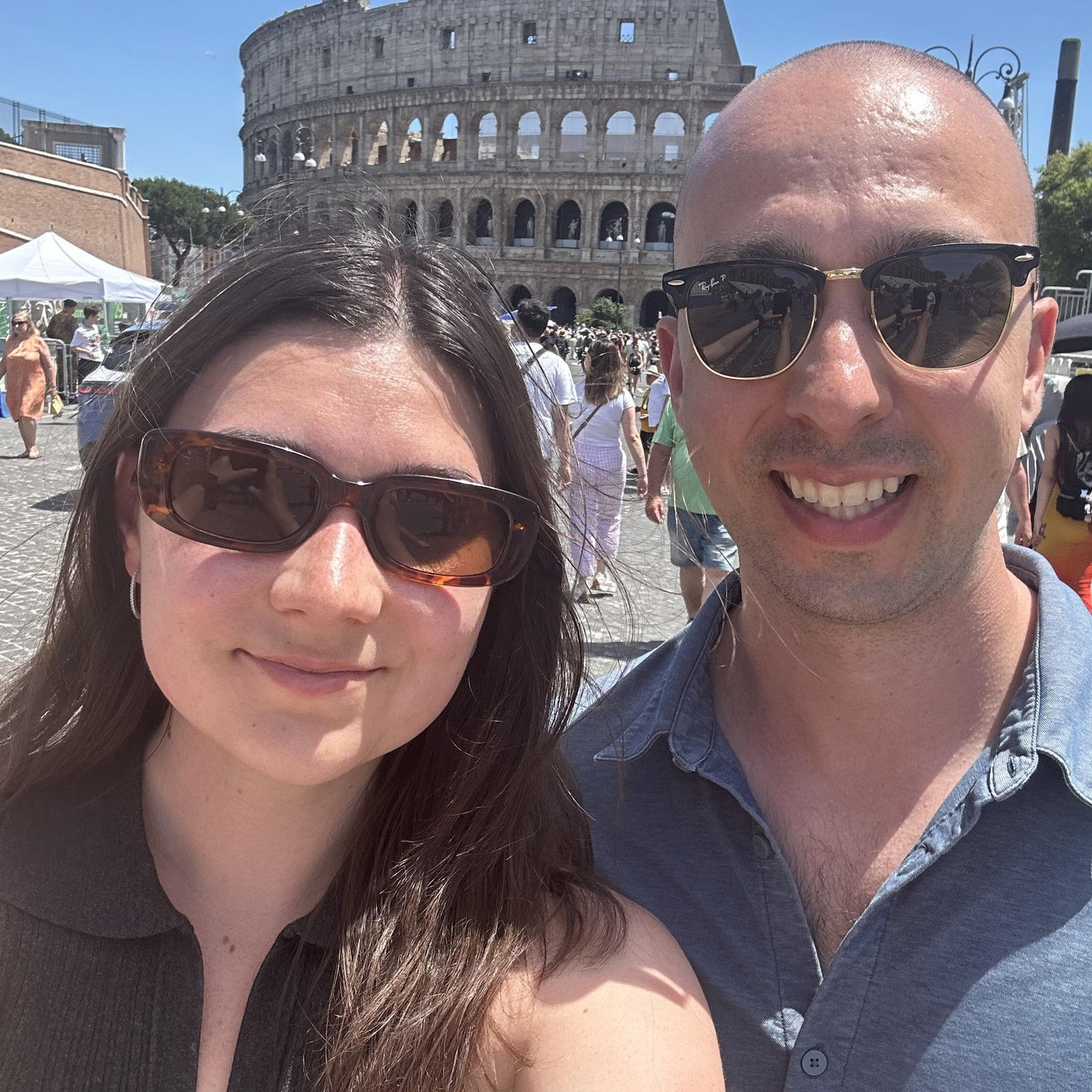 Visiting the Colloseum in Rome, Italy!