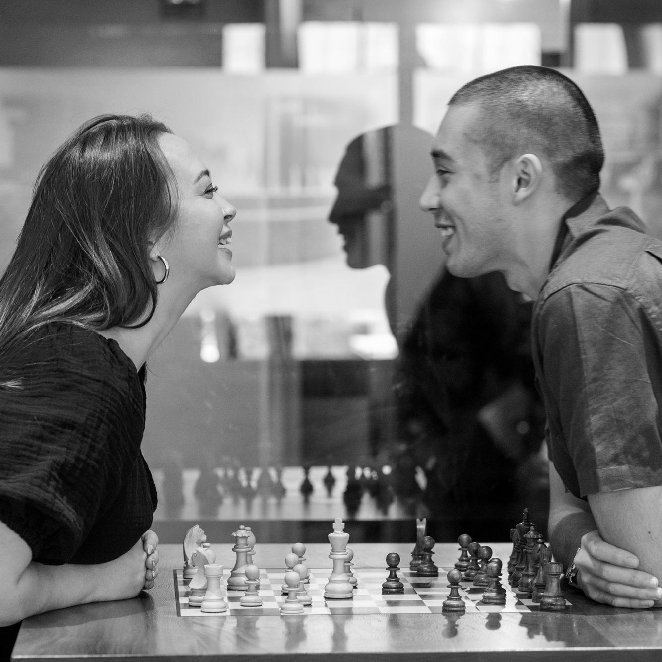 We weren’t actually playing chess.