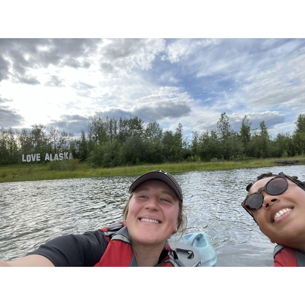 During the last year of Raven's PhD, Ally got to visit Raven in Alaska to help with fieldwork!