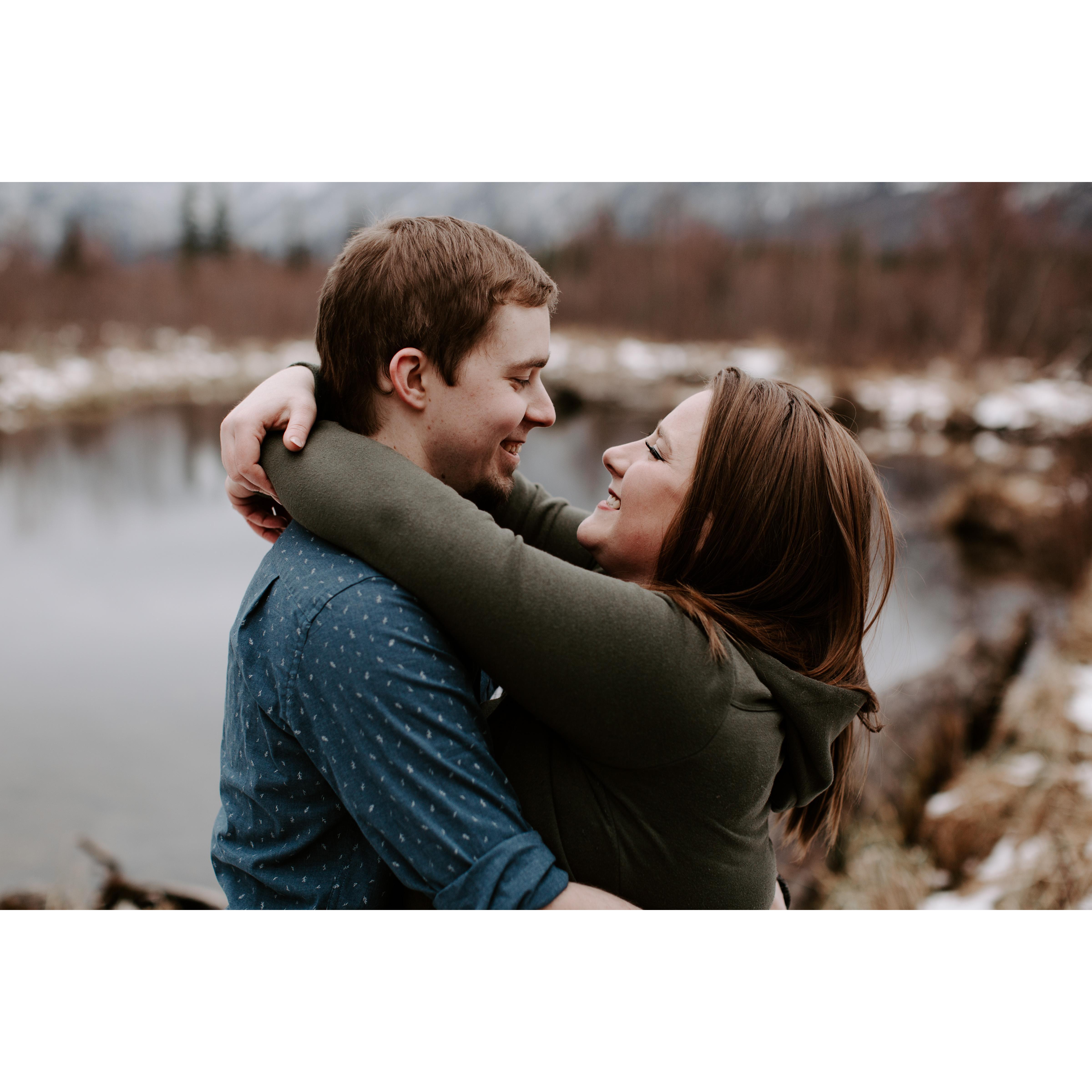 Engagement photos done in Alaska at Eagle River Nature Center by the amazing Sarah French.
Instagram: @sarah.french.photo
Facebook: @Sarah French Photo
Website: sarahfrenchphoto.com