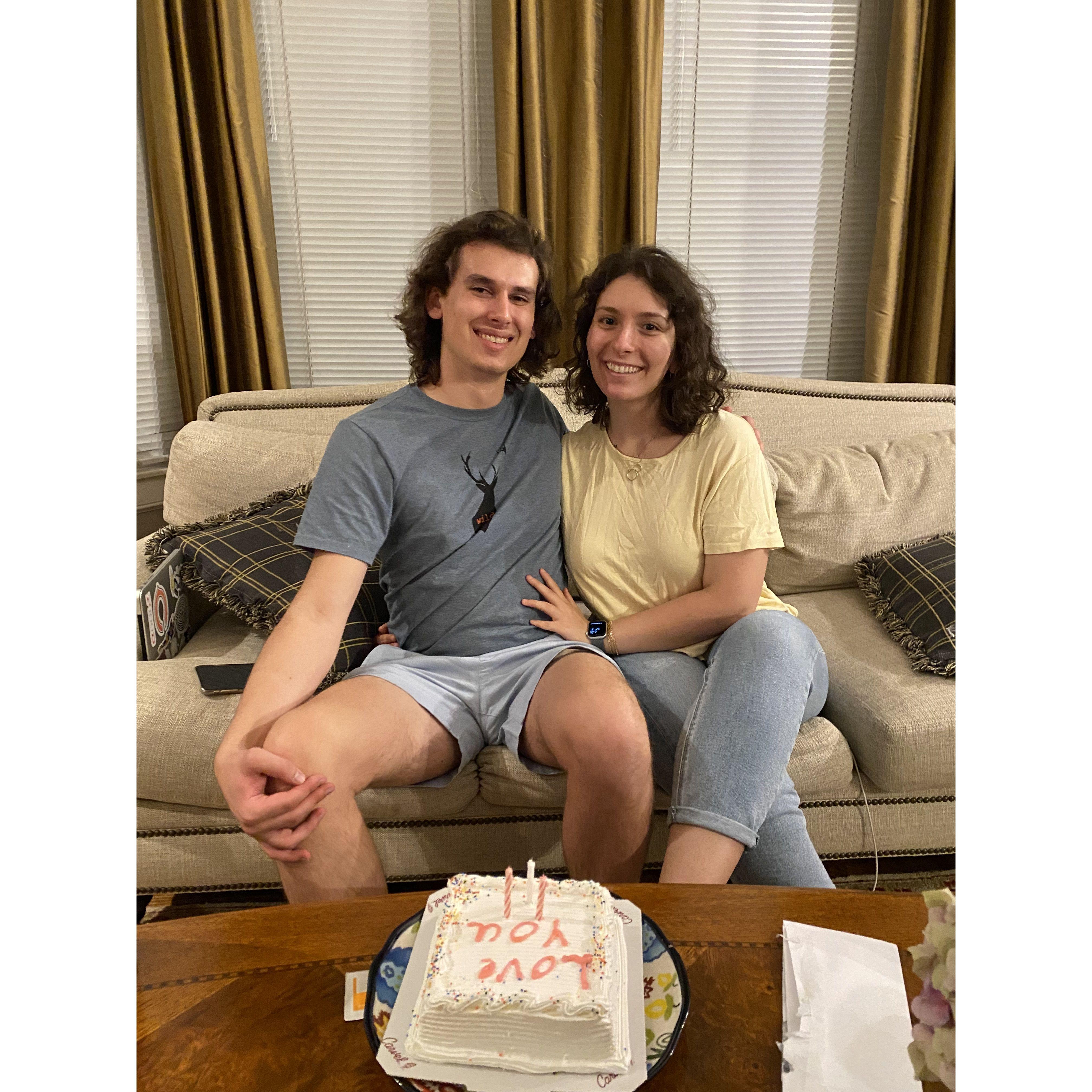 Birthday celebration for Nick while spending a weekend in Whitestone