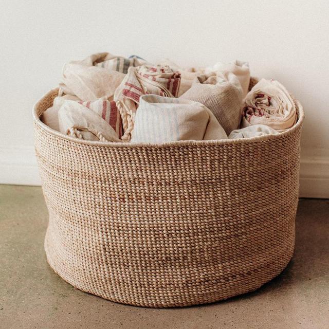 Banana Leaf Floor Basket