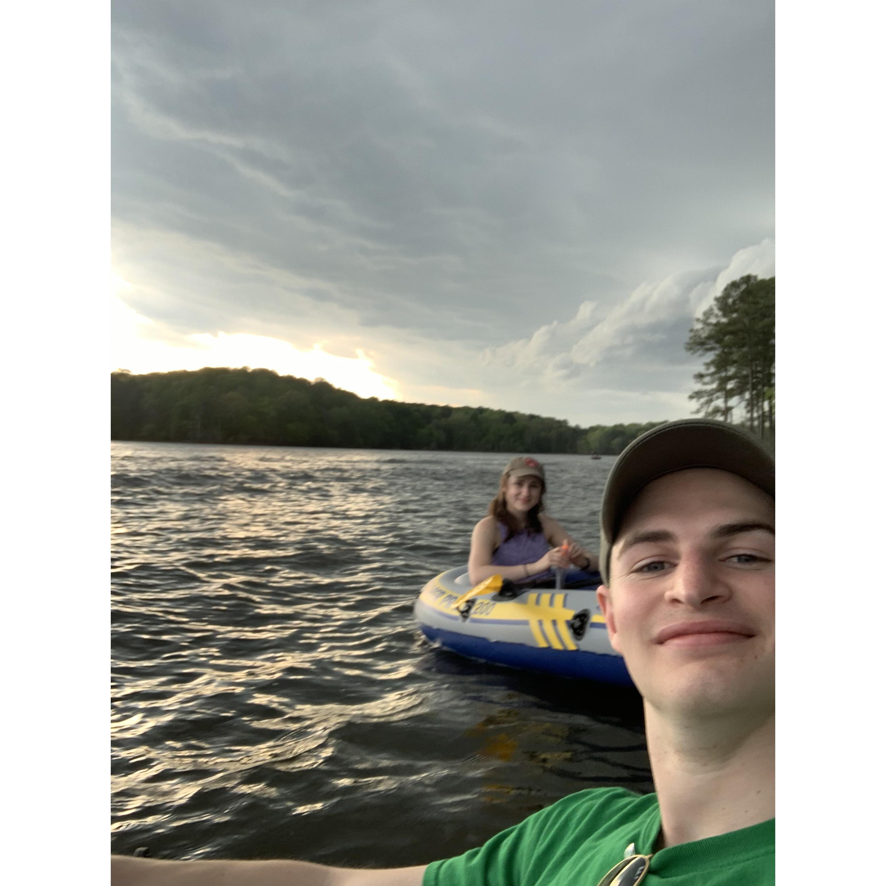 Lake days are always fun! Even during a storm ⛈