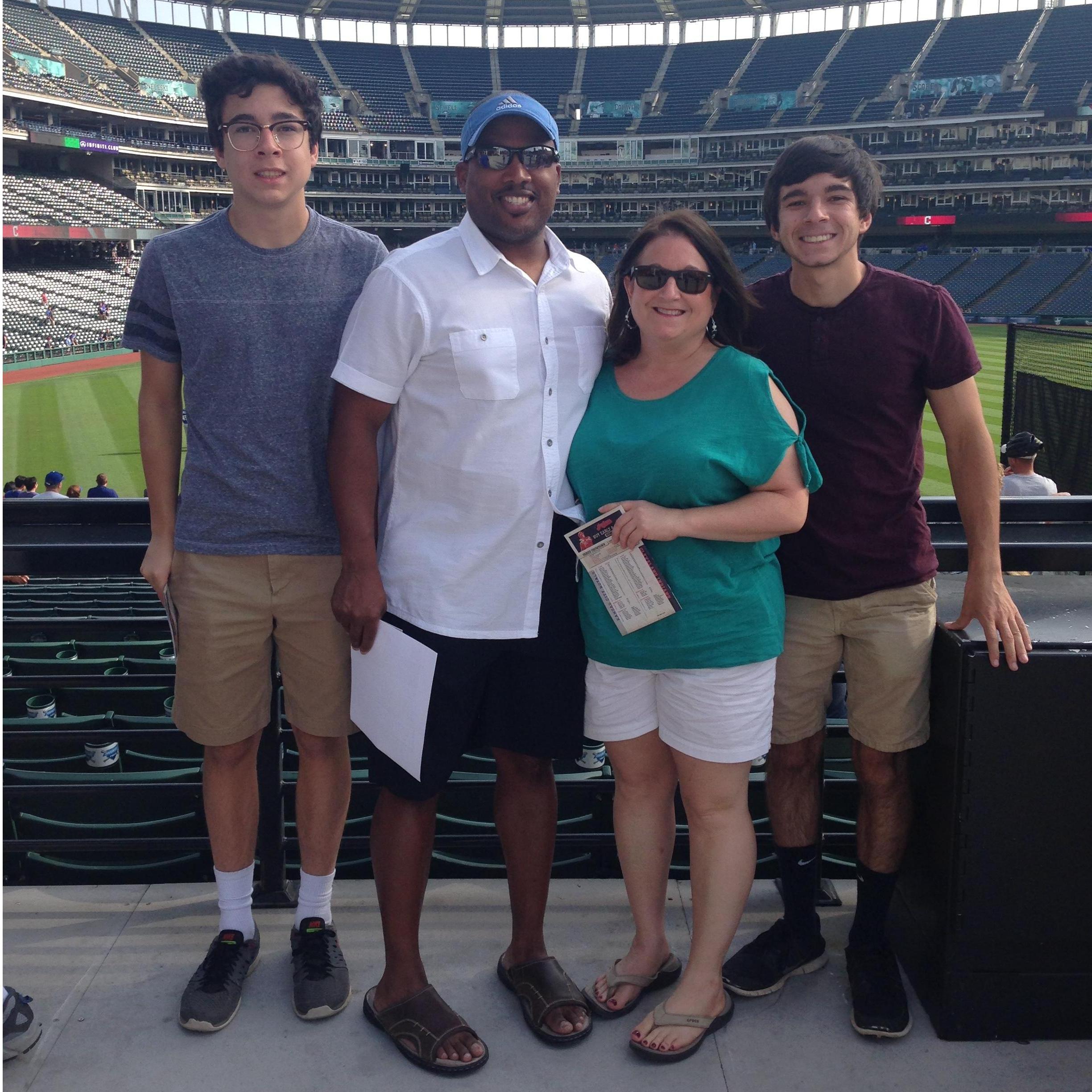 We even got to catch a Cleveland Indians game!