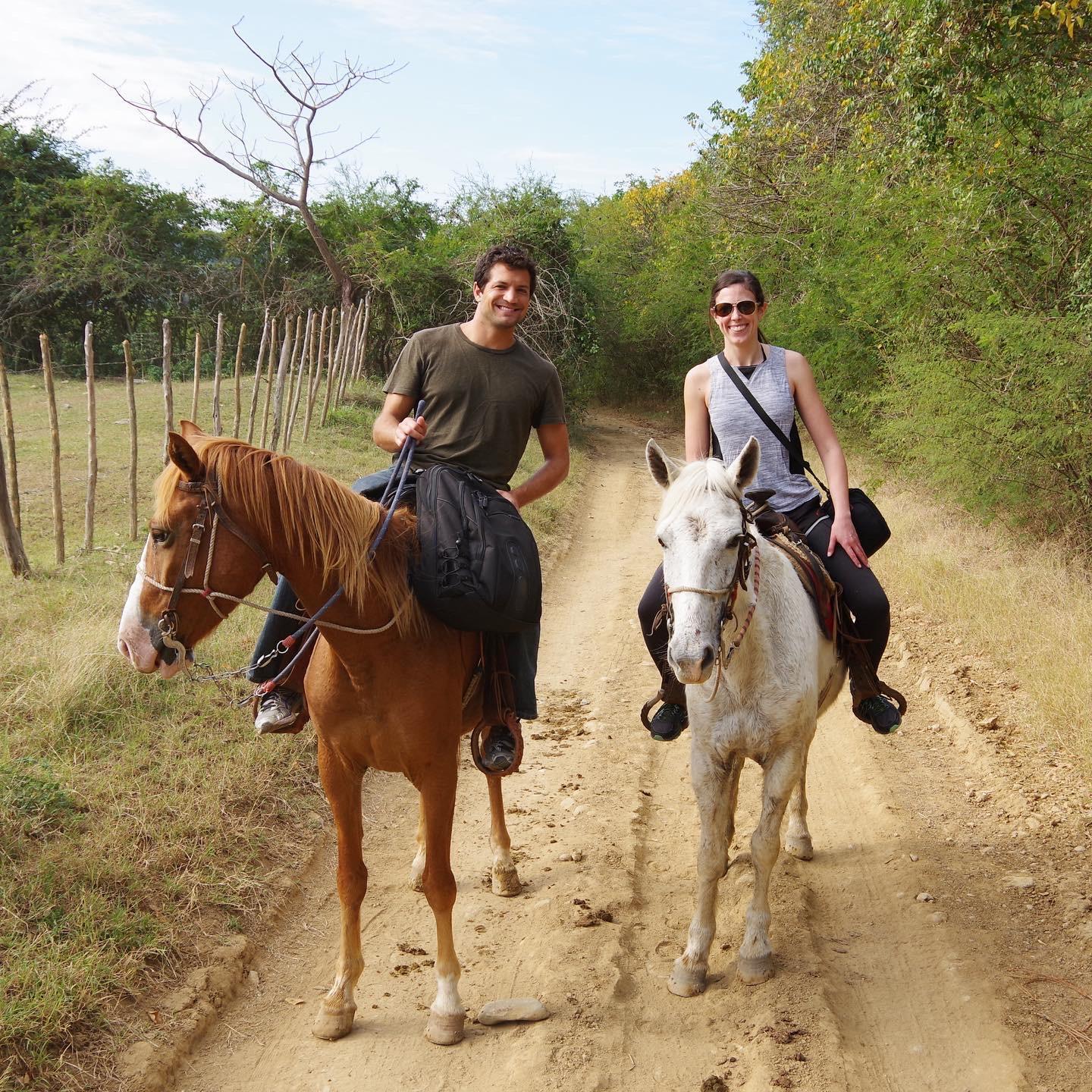 Horseback riding in Cuba, January 2020