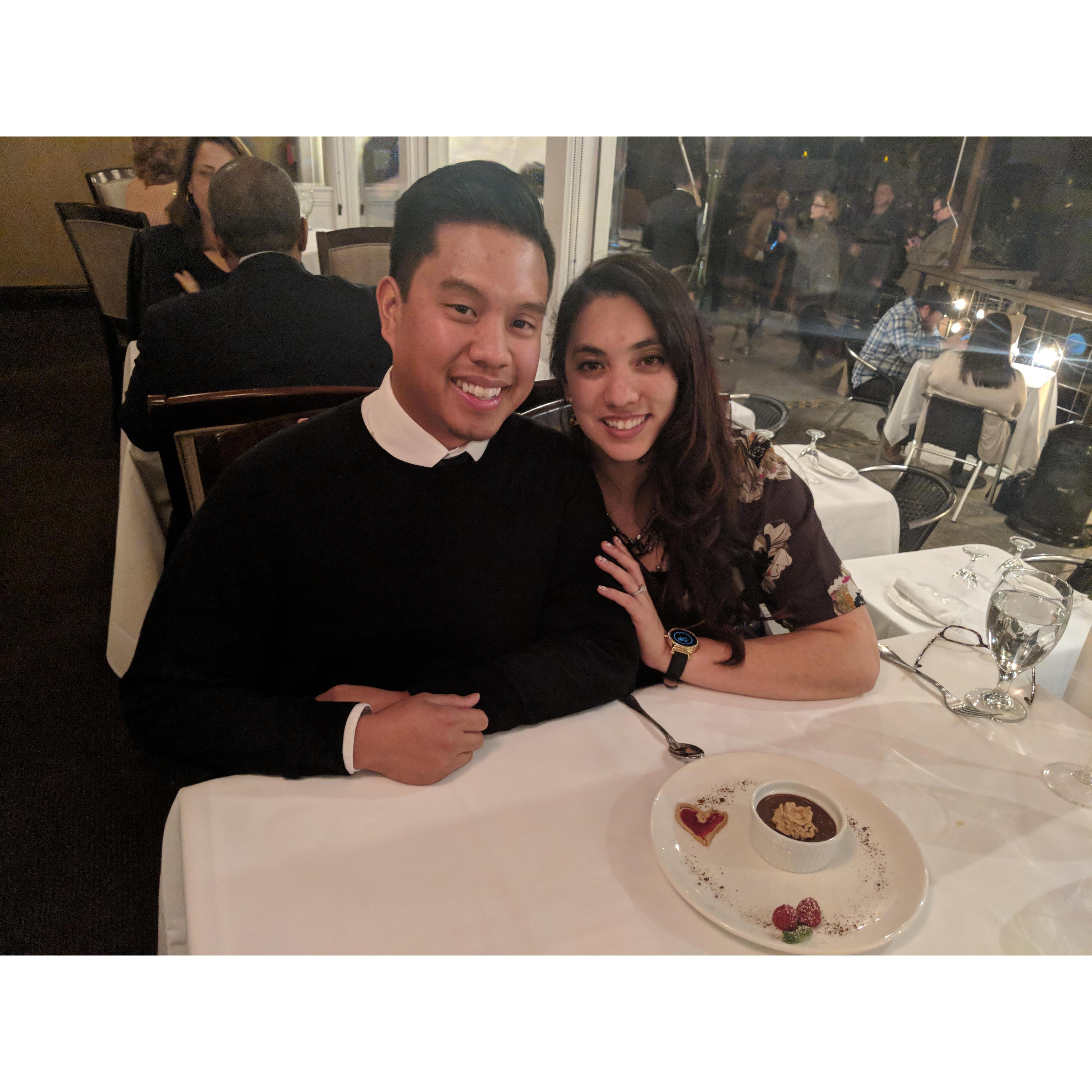 Valentine's Day at the Grandview Restaurant.