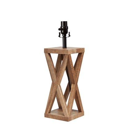 Better Homes & Gardens X Frame Lamp Base, Weathered Finish