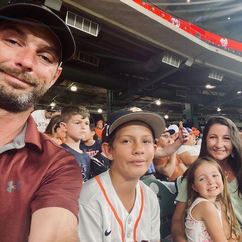 Astros game with the family
