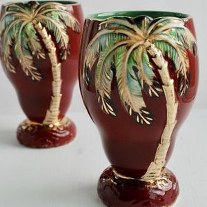1940's BESWICK Pair of Palm Vases, Mid Century Beswick Pottery