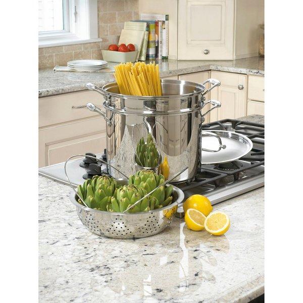 Chef's Classic 4 Piece 12 Qt. Stainless Steel Pot Set                    by                              Cuisinart