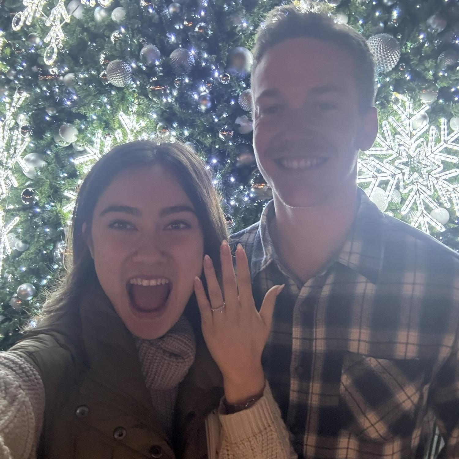 Minutes after the proposal! 🎉