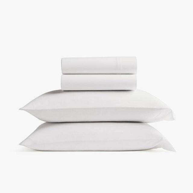 Queen Size Organic Jersey Sheet Set (White)