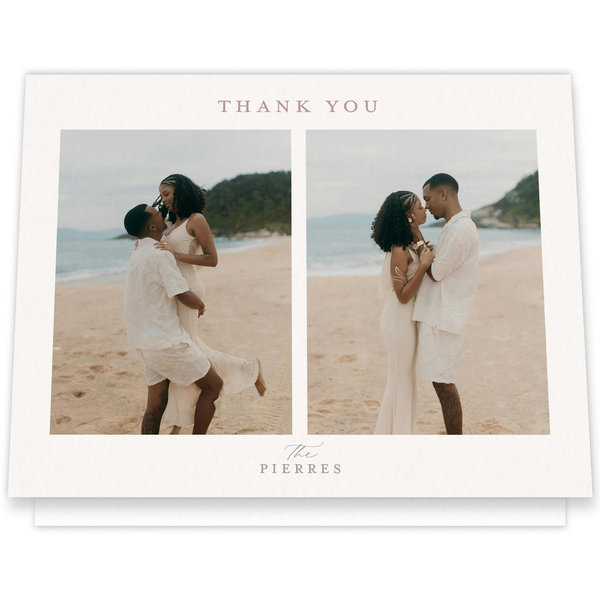 Seraphine Multiphoto | White | Zola Thank You Cards
