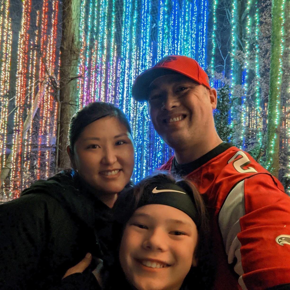Tyler's first time seeing the Holiday Lights, January 2021
