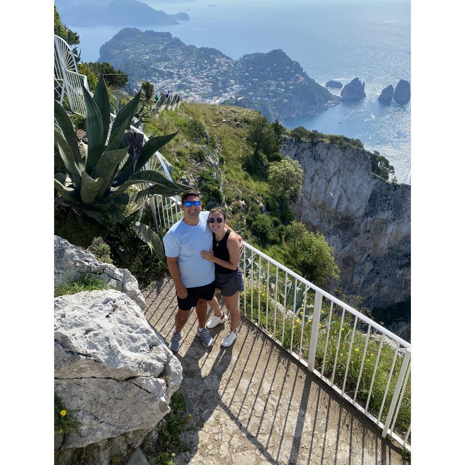 Overlooking the island of Capri after the proposal - May 25, 2023