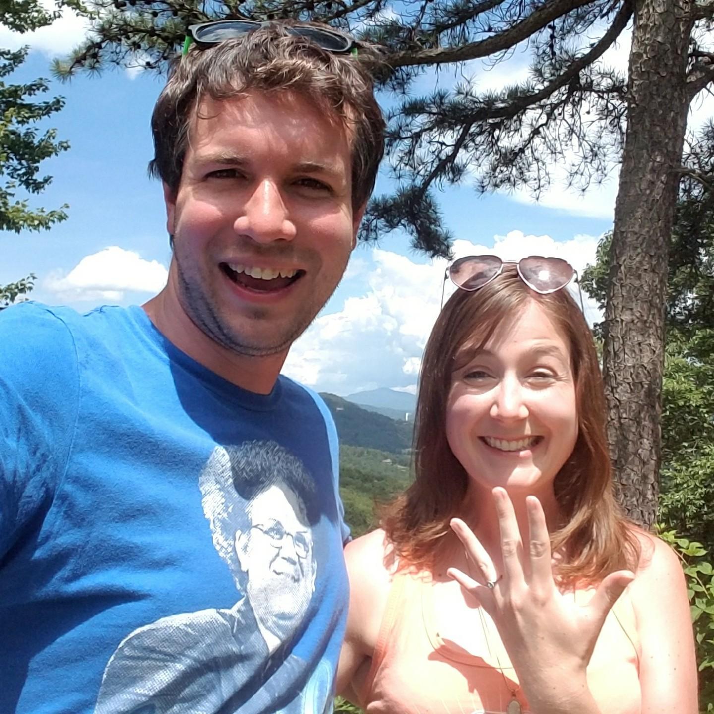 This was right after we got engaged! :)