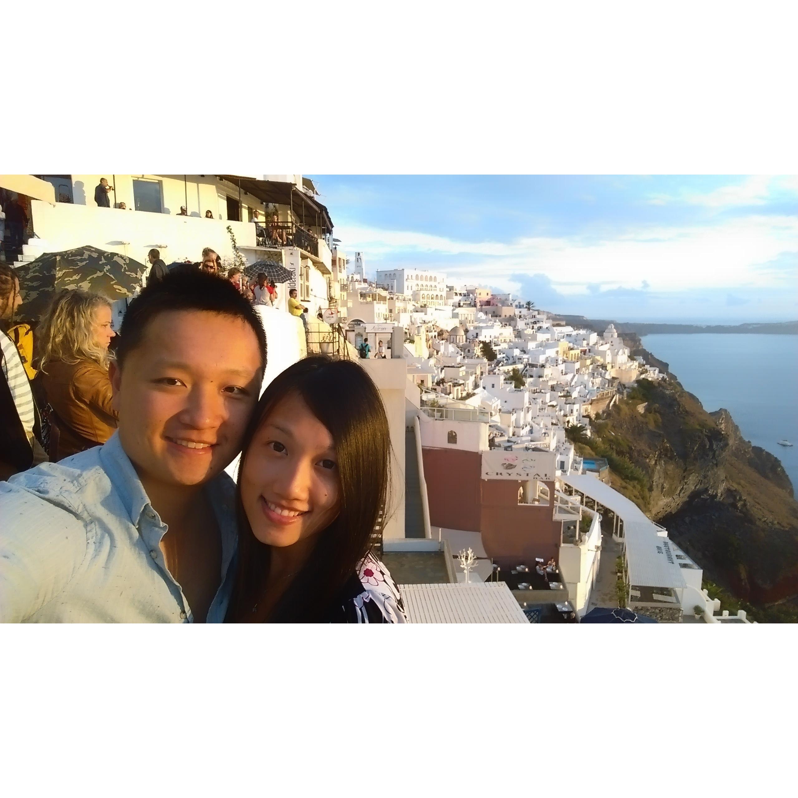 Sunset in Santorini